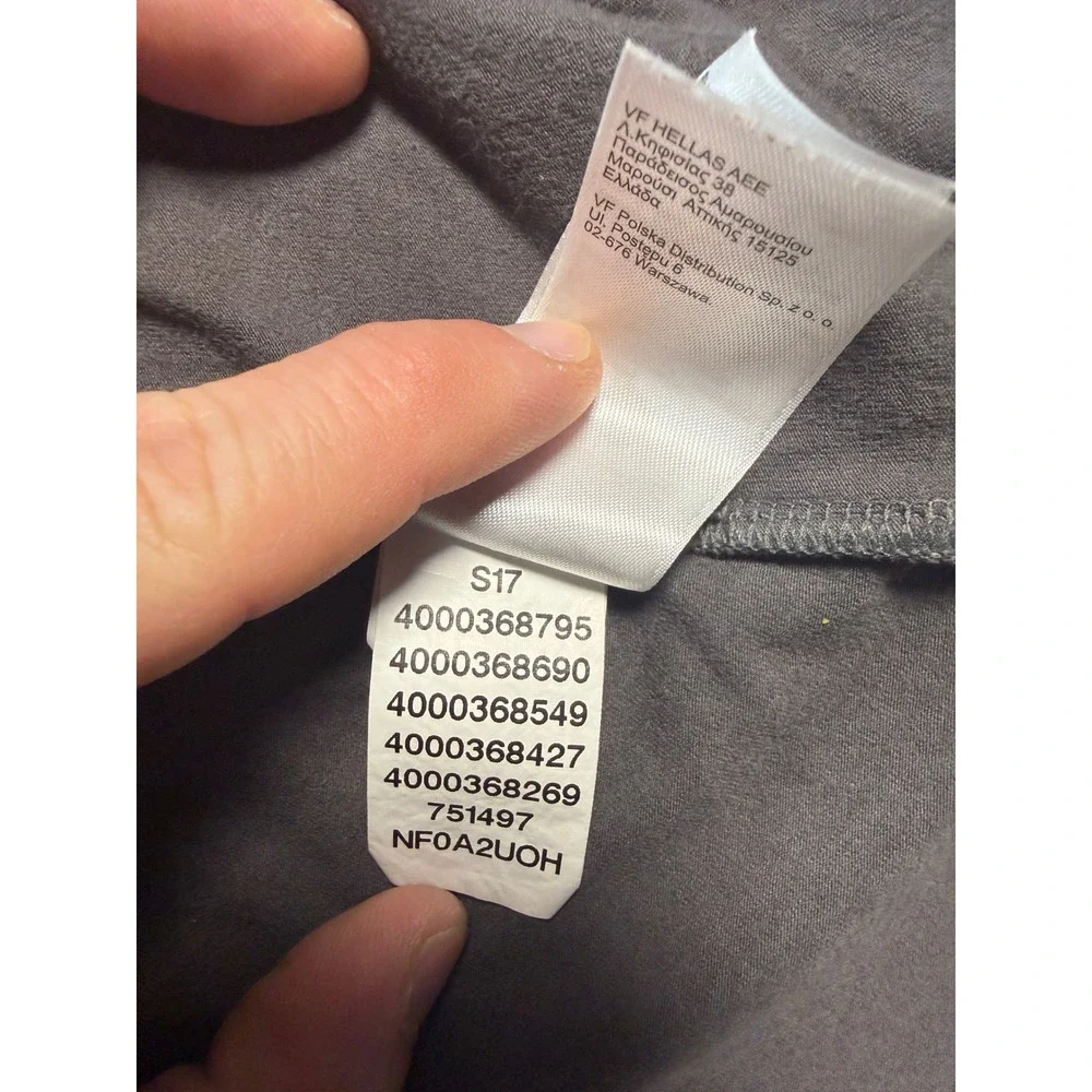 The North Face Womens Gray Hooded Open Front Cardigan Cotton Modal Blend Size M